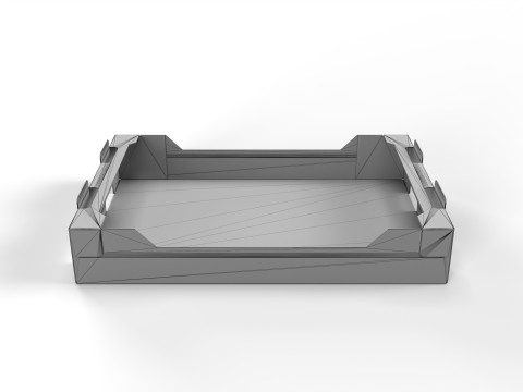 Cardboard Retail Display Tray for Product Packaging Merchandise 3D Model