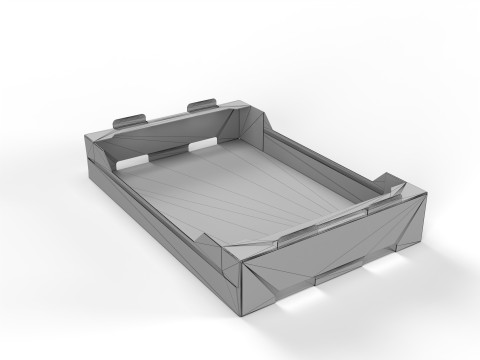 Cardboard Retail Display Tray for Product Packaging Merchandise 3D Model