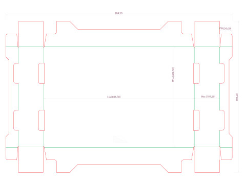 Cardboard Retail Display Tray for Product Packaging Merchandise 3D Model