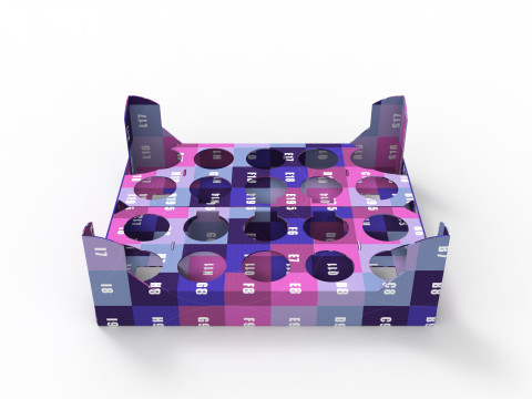 Cardboard Retail Display Tray for Product Packaging Merchandise 3D-Modell