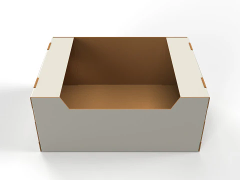 Cardboard Retail Display Tray for Product Packaging Merchandise 3D Model