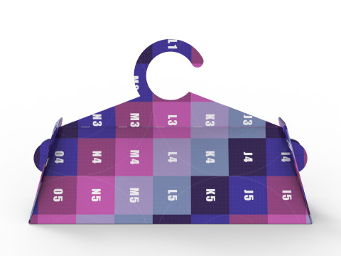 Clothes Hanger Shaped Box Wrap for Packaging and Gift Wrapping 3D 모델