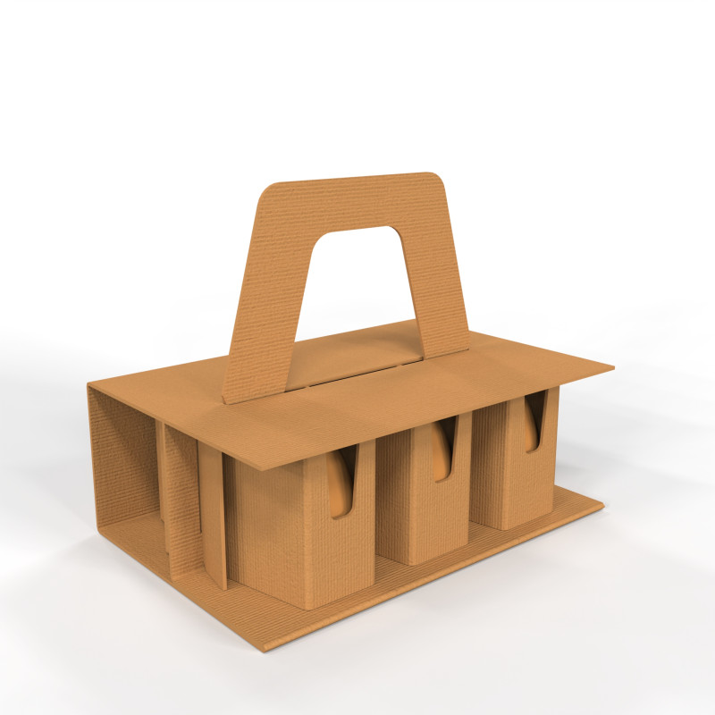 Cardboard Egg Holder Box for Safe Packaging and Retail Display 3D Model .c4d .max .obj .3ds .fbx .stl .blend 