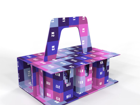 Cardboard Egg Holder Box for Safe Packaging and Retail Display 3D Model
