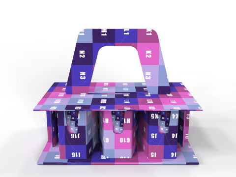 Cardboard Egg Holder Box for Safe Packaging and Retail Display 3D Model