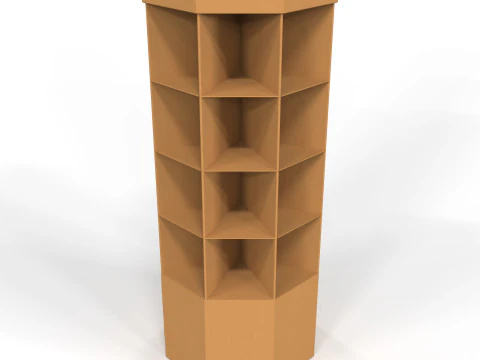 POS(Point of Sale) 골판지 디스플레이 스탠드 3D 모델