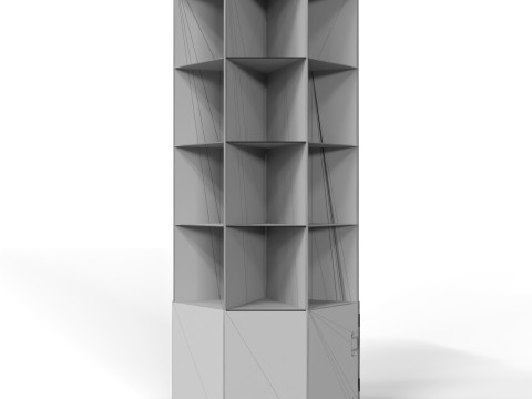 Point of Sale Cardboard Display Stand 3D Model