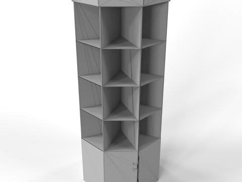 Point of Sale Cardboard Display Stand 3D Model