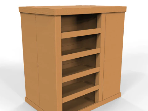 POS(Point of Sale) 골판지 디스플레이 스탠드 3D 모델