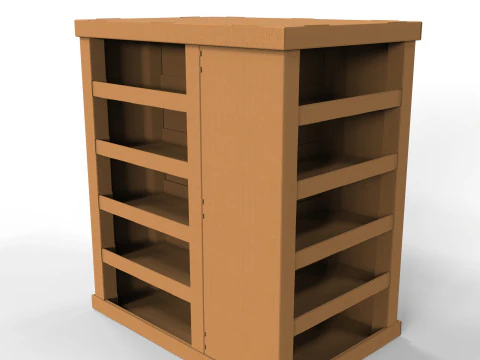 Point of Sale Cardboard Display Stand 3D Model