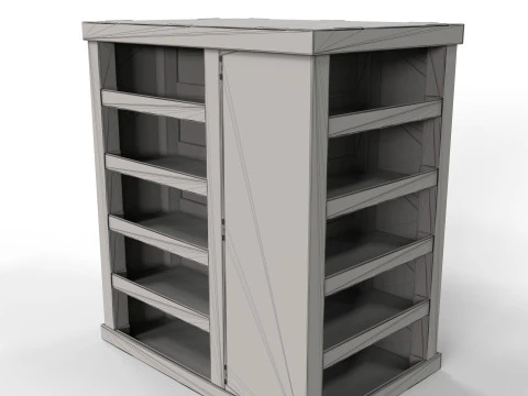 Point of Sale Cardboard Display Stand 3D Model