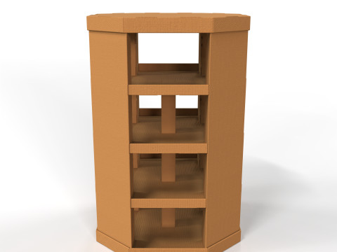 Point of Sale Cardboard Display Stand 3D Model