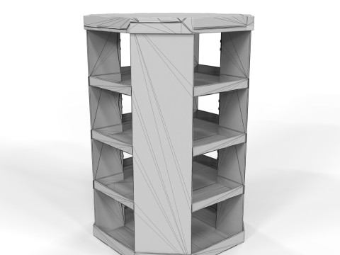 Point of Sale Cardboard Display Stand 3D Model