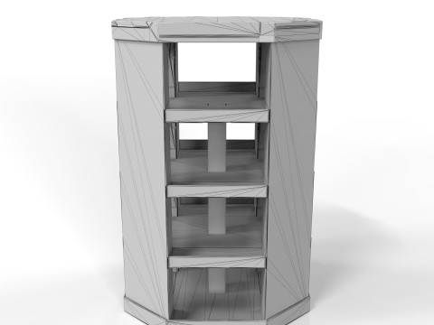 Point of Sale Cardboard Display Stand 3D Model