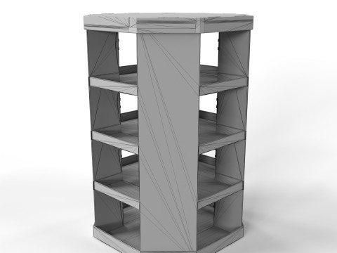 Point of Sale Cardboard Display Stand 3D Model