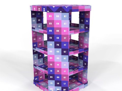 Point of Sale Cardboard Display Stand 3D Model