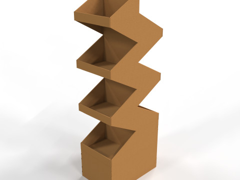 Point of Sale Cardboard Display Stand 3Dモデル