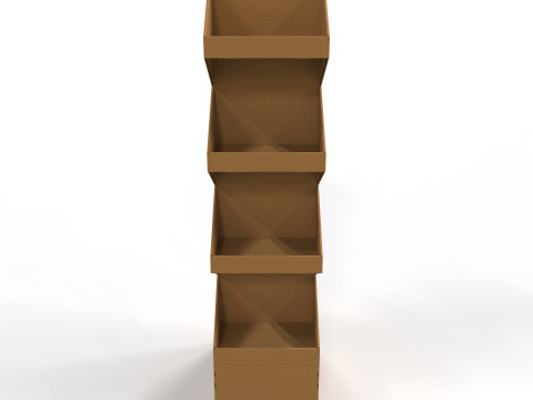 Point of Sale Cardboard Display Stand 3D-Modell