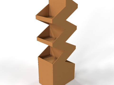 Point of Sale Cardboard Display Stand 3D-Modell
