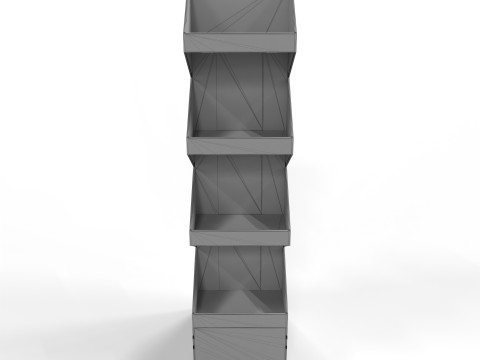 Point of Sale Cardboard Display Stand 3D-Modell