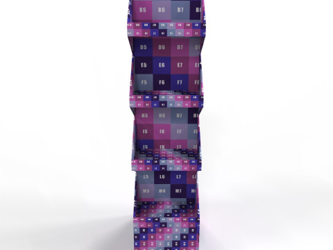 Point of Sale Cardboard Display Stand 3D-Modell
