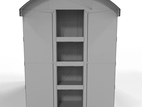 Point of Sale Cardboard Display Stand 3D Model