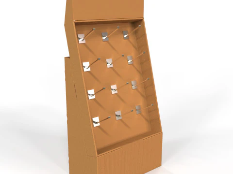 POS(Point of Sale) 골판지 디스플레이 스탠드 3D 모델