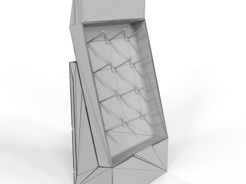 Point of Sale Cardboard Display Stand 3D मॉडल