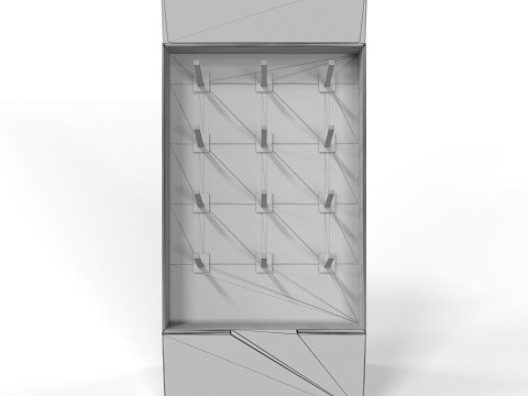 Point of Sale Cardboard Display Stand 3D मॉडल