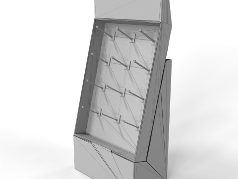 Point of Sale Cardboard Display Stand 3D मॉडल