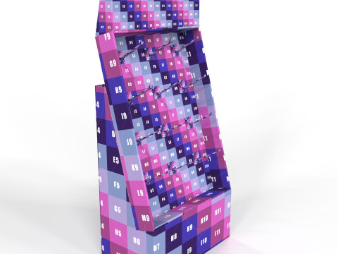 Point of Sale Cardboard Display Stand 3D मॉडल