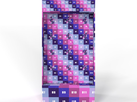 Point of Sale Cardboard Display Stand 3D मॉडल