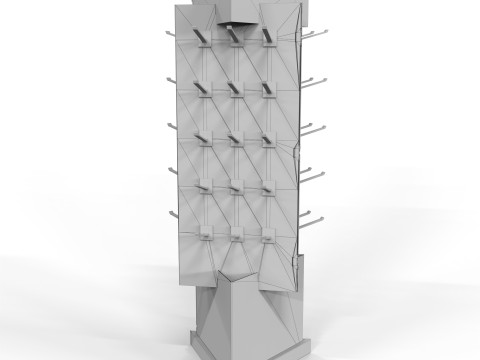Point of Sale Cardboard Display Stand 3D Модель