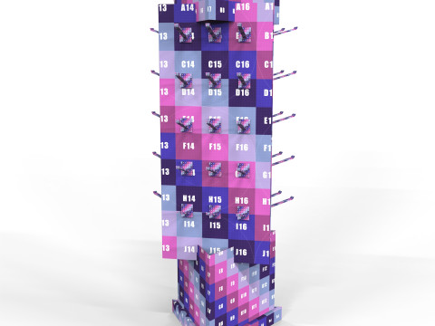 Point of Sale Cardboard Display Stand 3D Модель