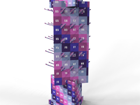 Point of Sale Cardboard Display Stand 3D Модель