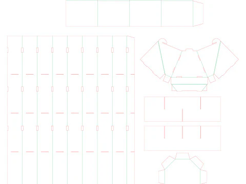 Expositor de papel&atilde;o para ponto de venda Modelo 3D