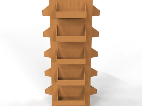 Point of Sale Cardboard Display Stand 3D Model