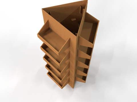 Point of Sale Cardboard Display Stand Model 3D