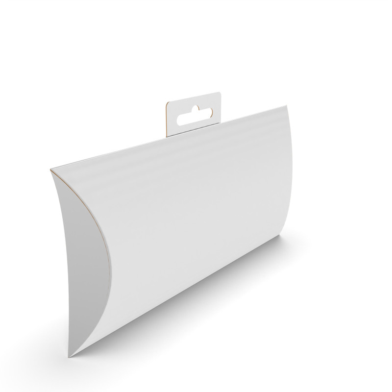 Pillow Pack Packaging Box with Hanger Hole 3D Model .c4d .max .obj .3ds .fbx .stl .blend 