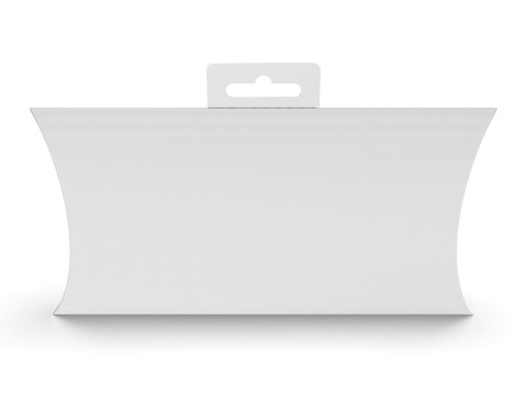 Pillow Pack Packaging Box with Hanger Hole 3D Model