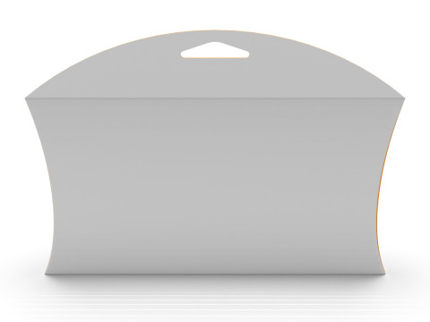 Pillow Pack Packaging Box with Hanger Hole 3D Model