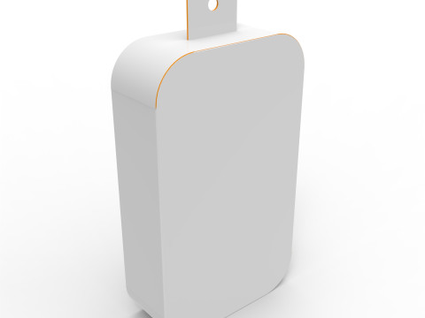 Pillow Pack Packaging Box with Hanger Hole 3Dモデル