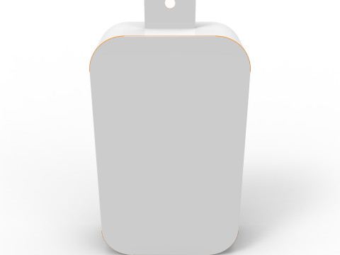Pillow Pack Packaging Box with Hanger Hole 3D Model