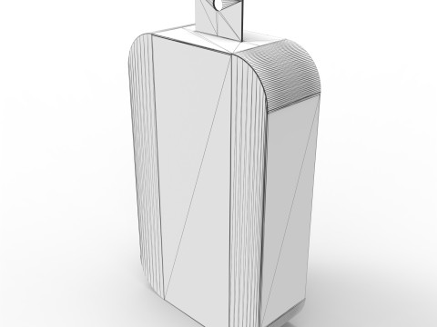 Pillow Pack Packaging Box with Hanger Hole 3D Model