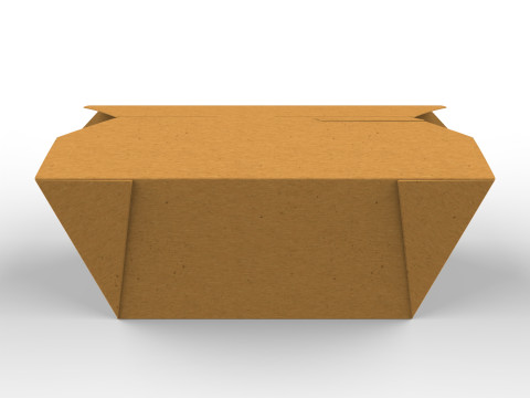 Crafted Takeaway Container for Food Packaging Design 3D 模型