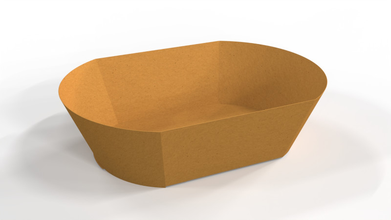 Crafted Takeaway Container for Food Packaging Design 3D Modell .c4d .max .obj .3ds .fbx .stl .blend 