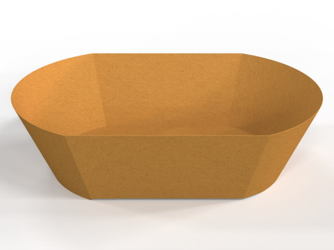 Crafted Takeaway Container for Food Packaging Design 3D Modell