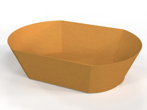 Crafted Takeaway Container for Food Packaging Design 3D Model