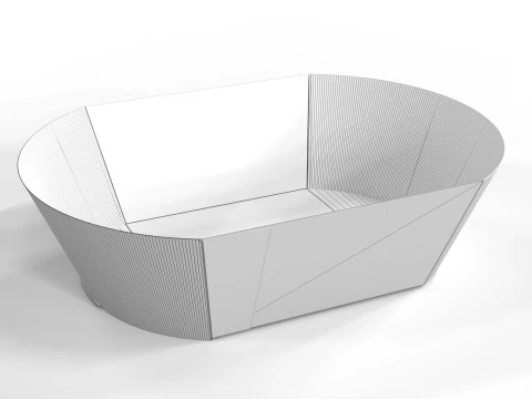 Crafted Takeaway Container for Food Packaging Design 3D Model