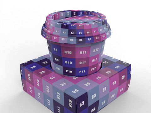 One Coffee Cup with Kraft Paper Holder 3D Model